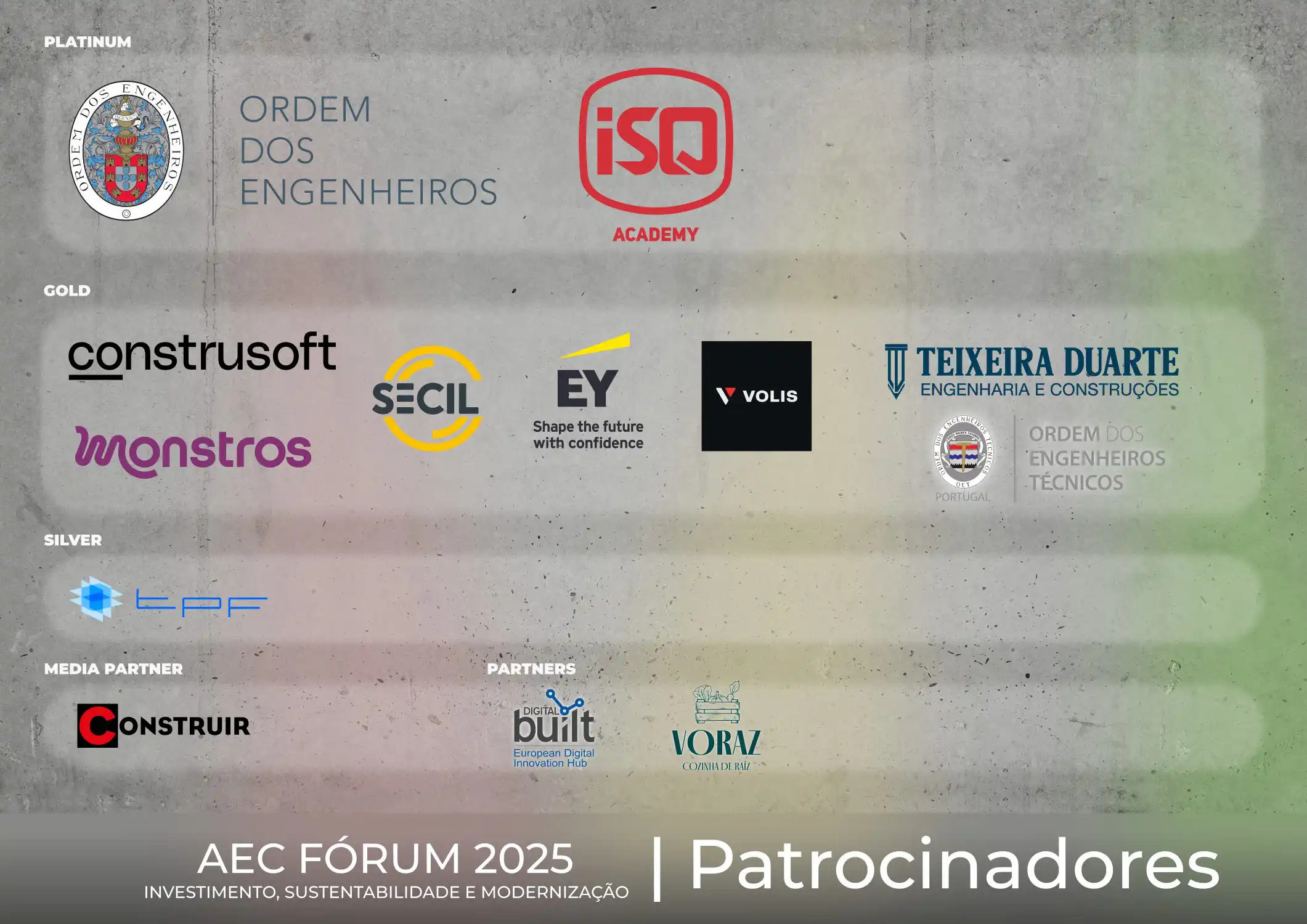 AEC Fórum 2025 Sponsorwall